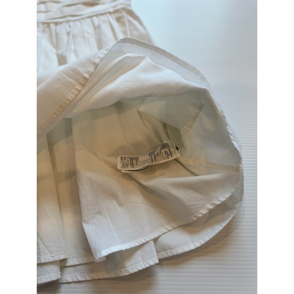 Abercrombie Fitch Emerson Poplin Mini Dress White S Bridal Shower Coquette NWT - Picture 6 of 16